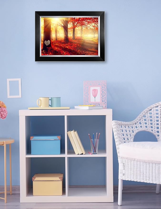IPIC - You Are My Sunshine, Personalized Artwork with Names and Date on for Home Decor, Customized Gift for Anniversary,Wedding,Birthday and Holidays. Picture size: 18x12, Framed Size: 21x15