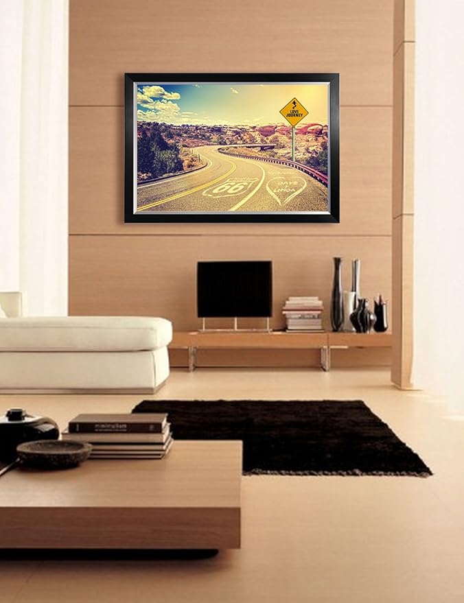 IPIC - Love Journey Personalized Framed Artwork for Romantic Anniversary and Wedding gifts; Picture size: 30x20, Framed Size: 33x23