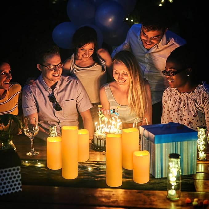 36-Pack LED Flameless Candles with Remote Control - Festival Essentials, Turn On The Light of Warm Colors, Home Decoration, Party, Romantic Date(Three Sizes).
