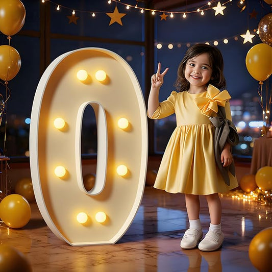 Marquee Letters 3 Feet Tall Large Light Up Letters O Happy Birthday Decorations Marry Me Engagement Party Decor Yellow Light Birthday Decorations Balloon Arch Kit Foam Sign O