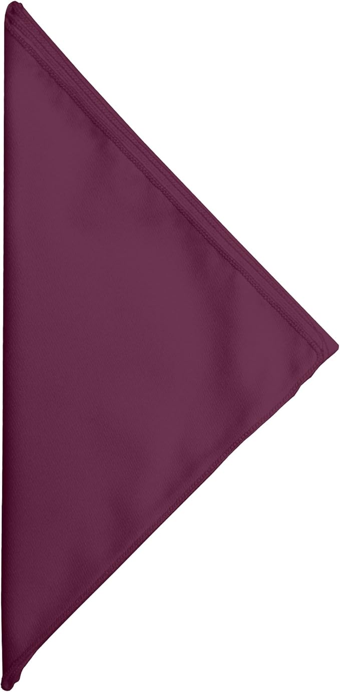 Ultimate Textile Poly-Cotton Twill Burgundy Cloth Napkins - 17" x 17" (Set of 60) Washable Lunch Napkins for Weddings Restaurants Parties