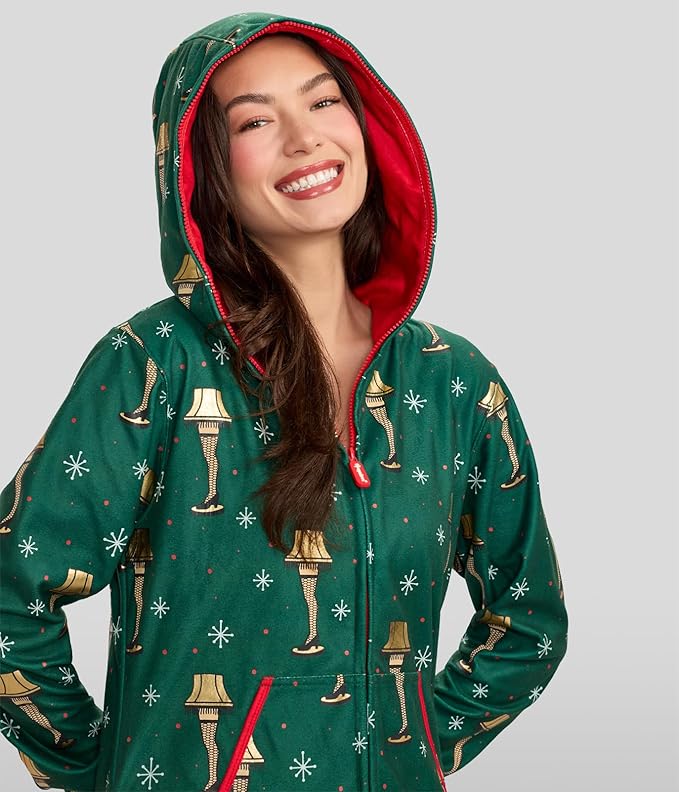 Tipsy Elves Christmas Onesies for Adults - Comfy Unisex Matching Holiday Jumpsuits with Convenient Pockets