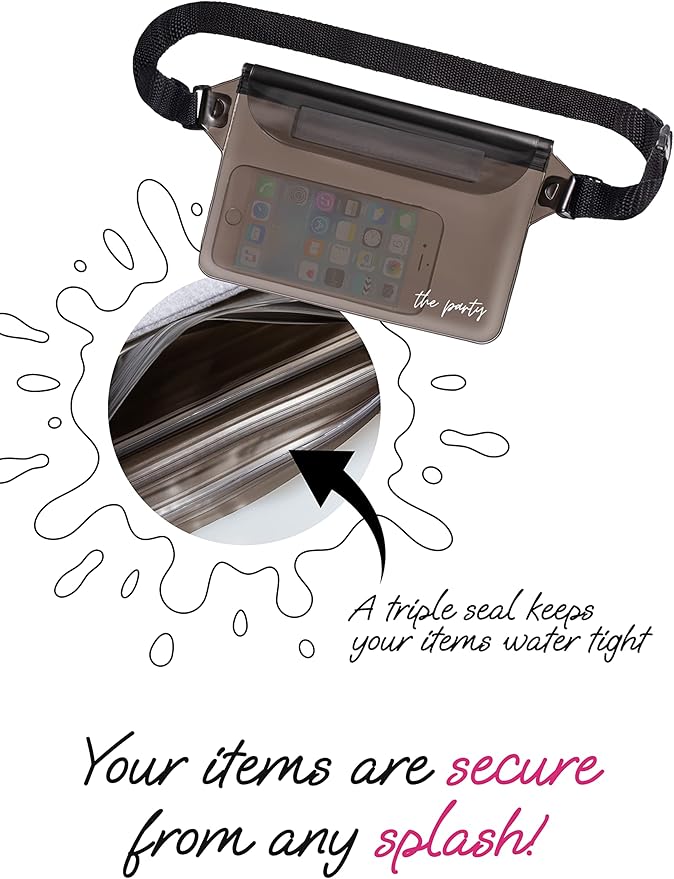 Waterproof Bachelorette Party Fanny Pack Set (12 Pack - Black) 1 “Wife of the Party” Bride Fanny Pack and 11 “The Party” Bachelorette Fanny Packs | Bachelorette Party Favors I Bachelorette Gifts