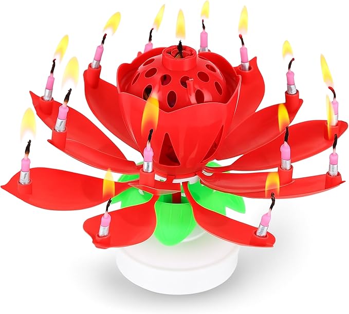 PMU 12 Pack Birthday Candles, Cake Candles, Safe for use Does not Contain Sparklers, Fireworks - Red