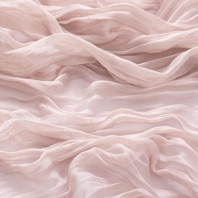 100 Pack Pink Cheesecloth Napkins Spring Cloth Napkins Set of 100 Pale Pink Dinner Napkins Bulk 21x21 Inches for Wedding Bridal Shower Baby Shower Valentine's Day