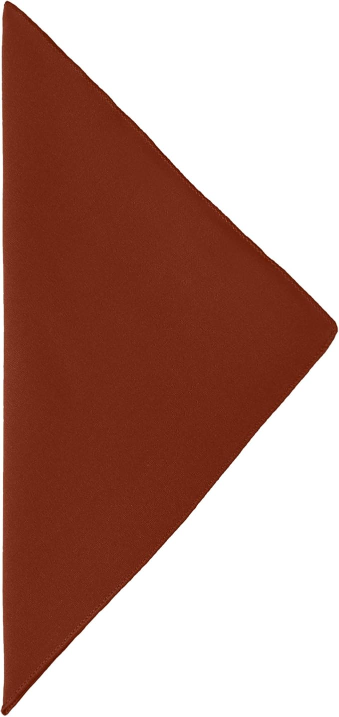 Ultimate Textile Cotton-Feel Burnt Orange Cloth Napkins - 17" x 17" (Set of 60) Washable Dining Quality Polyester, Wrinkle & Stain Resistant
