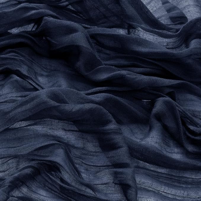 50 Pack Navy Blue Cheesecloth Napkins Spring Cloth Napkins Set of 50 Navy Dinner Napkins Bulk 21x21 Inches for Wedding Bridal Shower Baby Shower Valentine's Day