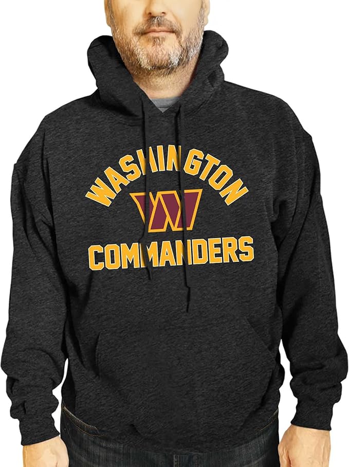Team Fan Apparel NFL Adult Gameday Hooded Sweatshirt - Poly Fleece Cotton Blend - Stay Warm and Represent Your Team in Style