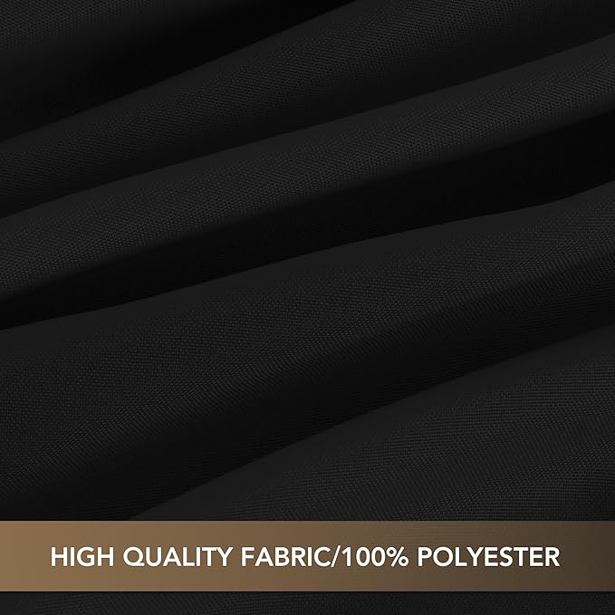 sancua Black Rectangle Tablecloths for 8 Foot Tables, 6 Pack - Washable Polyester Fabric Table Cloth for Wedding Party, Birthday, Banquet Reception, 60x120 Inch