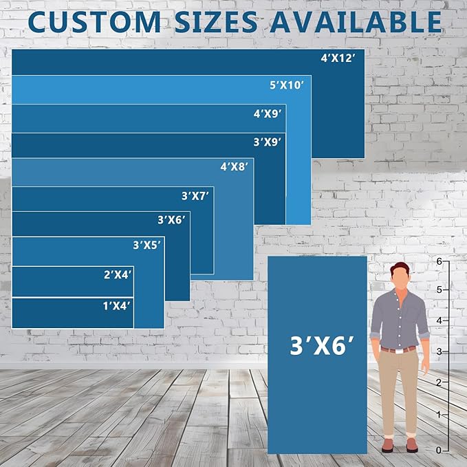 Personalized Custom Banner - Print Your Design/Image/Text/Logo-Customized Vinyl Banner for Business, Graduation, Birthday Parties,waterproof Indoor Outdoor Use - Full Color For Advertising, Tadeshow, Occasions (4x5 FT)