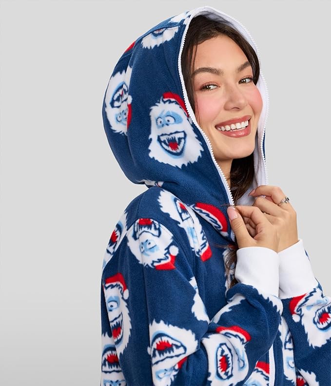 Tipsy Elves Christmas Onesies for Adults - Comfy Unisex Matching Holiday Jumpsuits with Convenient Pockets