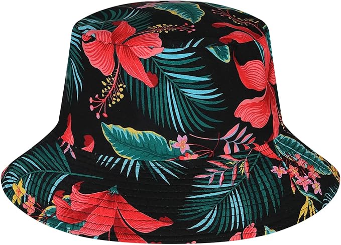 EISHOPEER Men's Flower Hawaiian Sets Casual Short Sleeve Shirt and Shorts Suits Outfits with Bucket Hats
