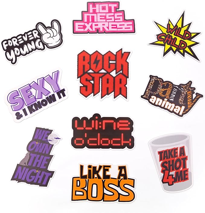 (Party Pack) Elevate Your Photo Booth Experience with Durable & Waterproof Photo Booth Props - Perfect for Weddings, Birthdays, & Photo Booth Businesses - PVC Foamboard Photo Props -10 Pieces per Set