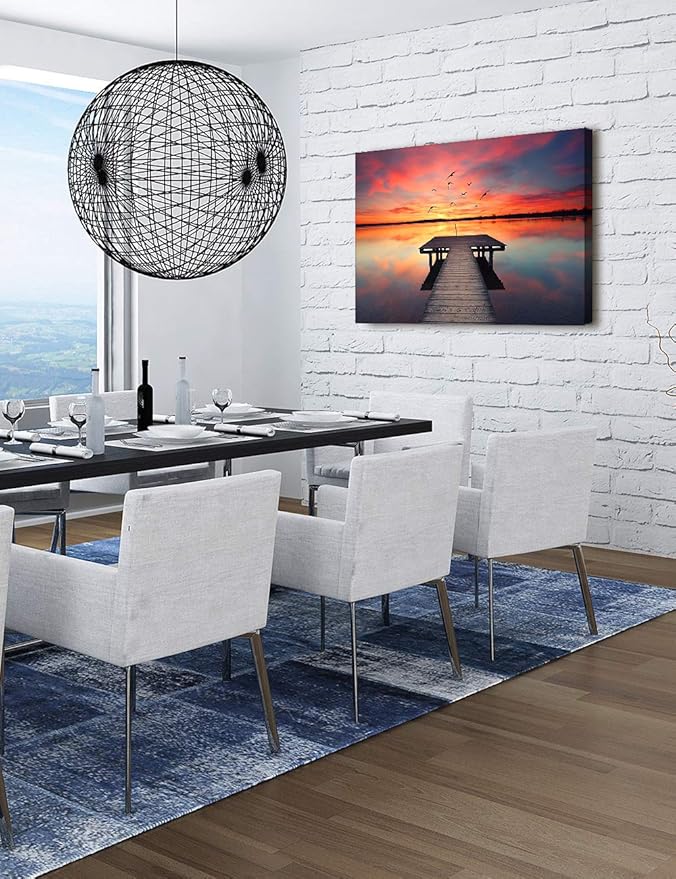 IPIC - Our Own Sunset Personalized Artwork with Names, Customized Gift for Anniversary, Giclee Canvas Wallart. 30x20
