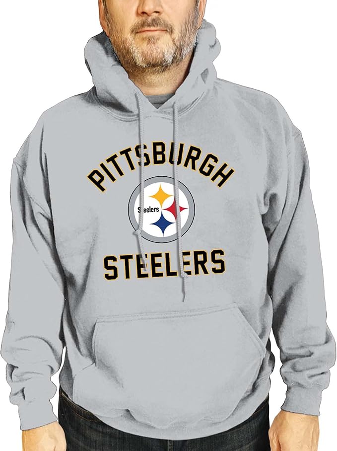 Team Fan Apparel NFL Adult Gameday Hooded Sweatshirt - Poly Fleece Cotton Blend - Stay Warm and Represent Your Team in Style
