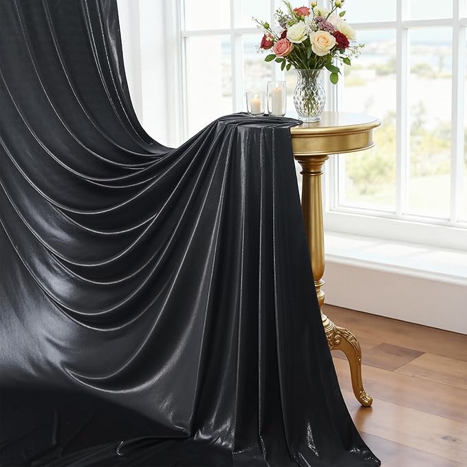 Besutolife 20×10 FT Black Sequin Backdrop Curtains, Wrinkle-Free Heavy Party Backdrop Drapes No-shed Glitter Background for Wedding Birthday Graduation Bridal Baby Shower Christmas Photography Stage