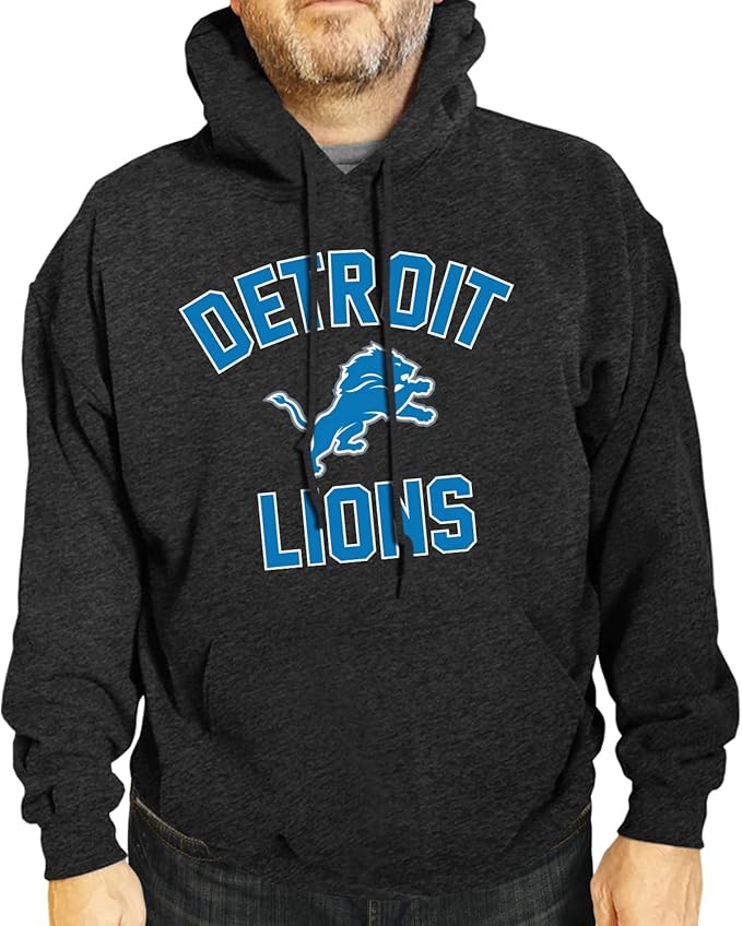 Team Fan Apparel NFL Adult Gameday Hooded Sweatshirt - Poly Fleece Cotton Blend - Stay Warm and Represent Your Team in Style