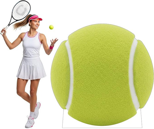 Tennis Cardboard Cutout, 6FT Life Size Cutouts Decor for Sports Themed Party Backdrop, Photo Booth Props, Birthday Table Centerpieces, Tennis Game Stand Up Display