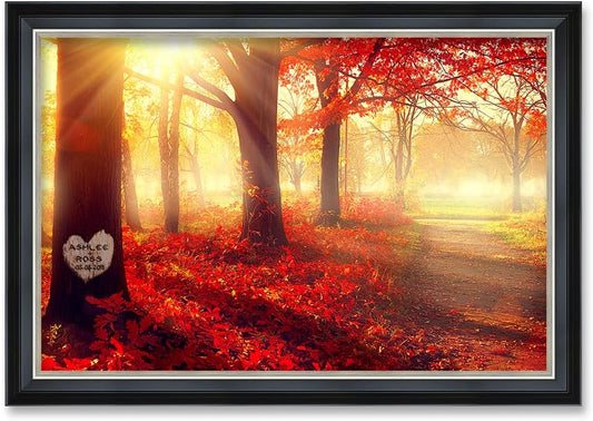 IPIC - You Are My Sunshine, Personalized Ideal Gift Custom Framed Wall Art with Names and Date, Giclee Prints with Solid Wood Frame, Unique and Memorable Present. Wall Art for Home Decor.
