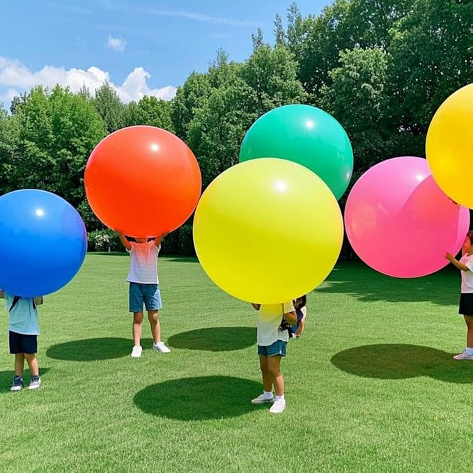 60 Pack Giant Round Balloons 36 Inch 20 Kinds Colors Latex Colorful Party Big Balloon Bulk for Various Party Events Decorations