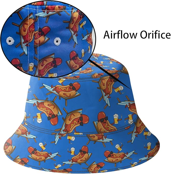 Men's Hawaiian Shirt and Shorts Set 2 Piece Beach Outfits with Bucket Hats for Beach Days and Summer Vibes