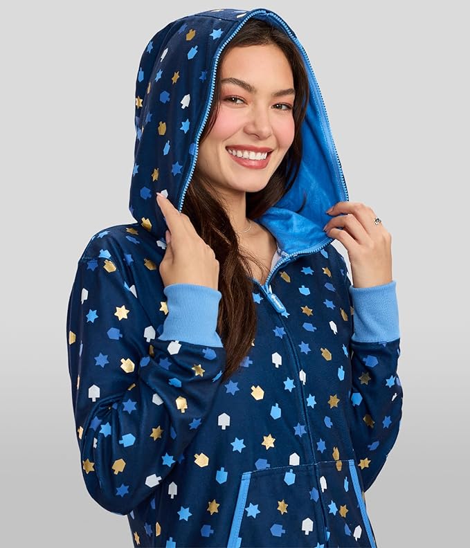 Tipsy Elves Christmas Onesies for Adults - Comfy Unisex Matching Holiday Jumpsuits with Convenient Pockets