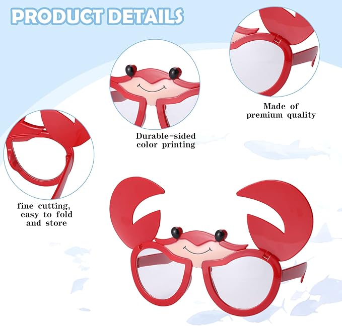 Marsui 48 Pairs Funny Sunglasses Hawaiian Glasses Bulk Luau Sunglasses Adults Party Pack Photo Booth Props Hawaiian Party Favors Accessories Summer Beach Tropical Supplies Decorations