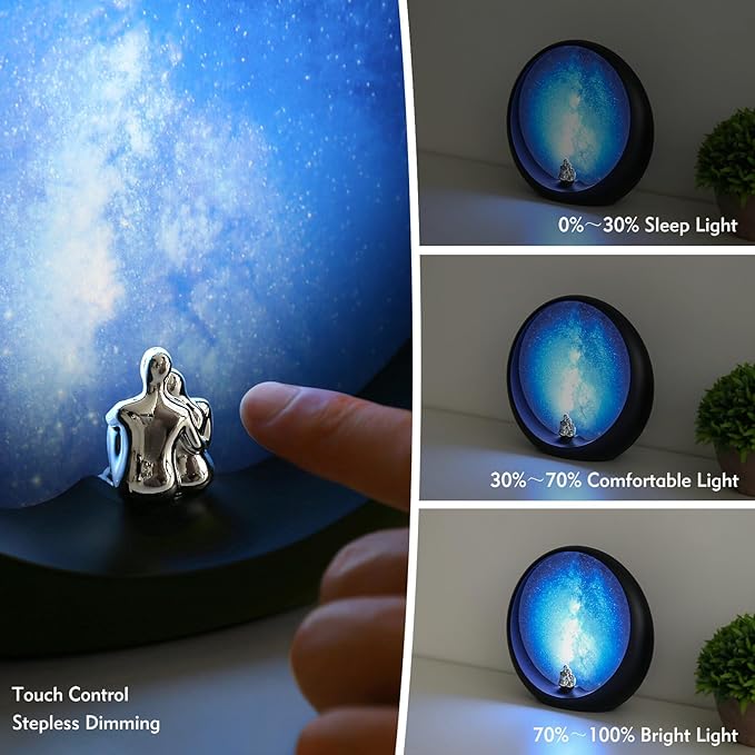 mamre Galaxy Space Nightsky Light Unique Anniversary Birthday Valentine’s Day Christmas Gift for Him/Her Snuggle Lovers Sitting Under The Milky Way