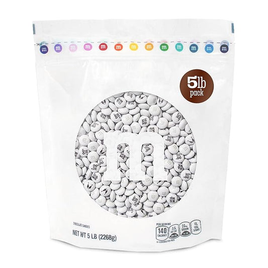 M&M’S WORLD “Mr. and Mr.” Milk Chocolate Candy, 5 lbs Bulk Candy for Wedding Decorations, Unique Favors, or Cake Topper