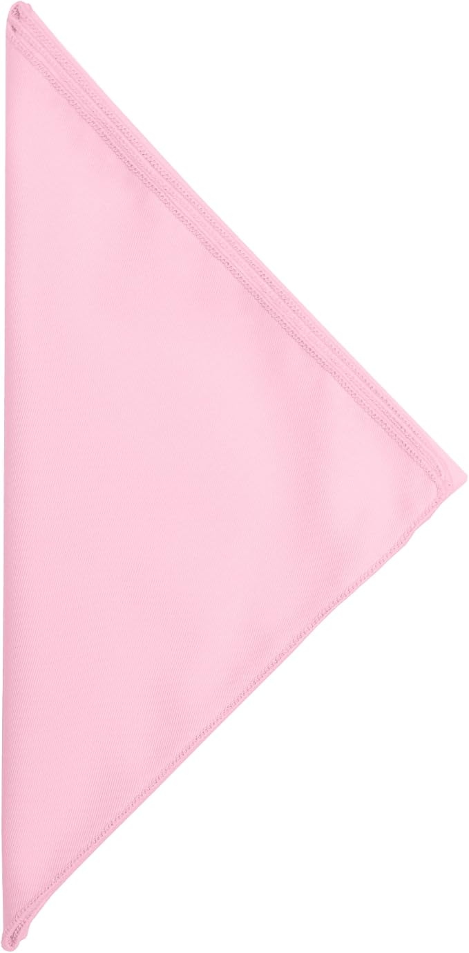 Ultimate Textile Poly-Cotton Twill Light Pink Cloth Napkins - 17" x 17" (Set of 60) Washable Lunch Napkins for Weddings Restaurants Parties