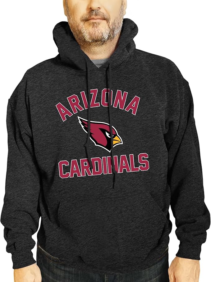 Team Fan Apparel NFL Adult Gameday Hooded Sweatshirt - Poly Fleece Cotton Blend - Stay Warm and Represent Your Team in Style