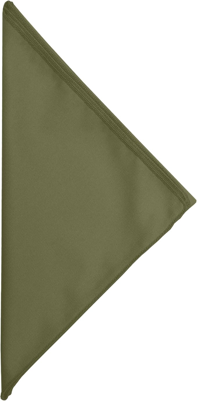 Ultimate Textile Poly-Cotton Twill Olive Cloth Napkins - 17" x 17" (Set of 120) Washable Lunch Napkins for Weddings Restaurants Parties
