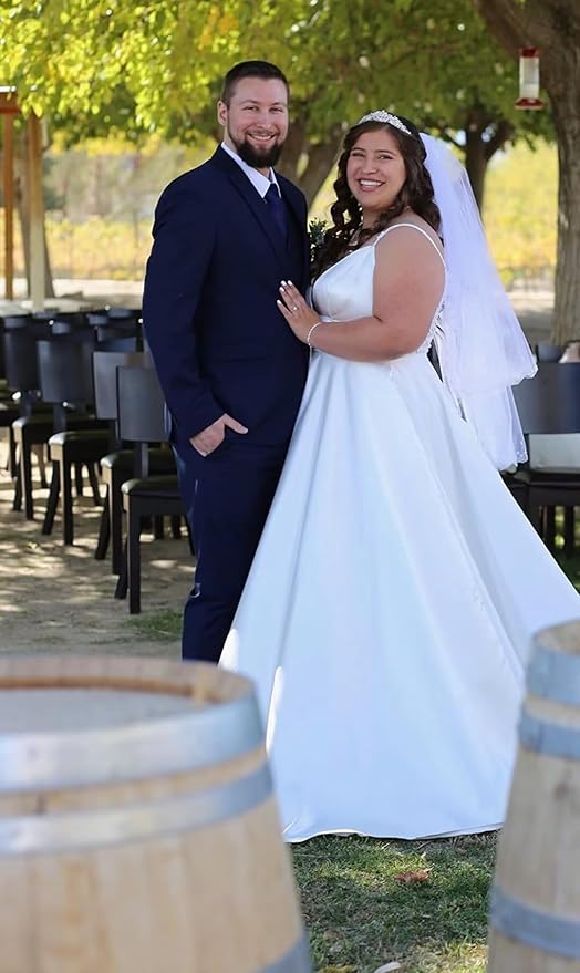 Boho Lace Wedding Dresses for Bride 2026 Tulle Long Sleeve Wedding Dress Ball Gowns Satin Mermaid Bridal Gown