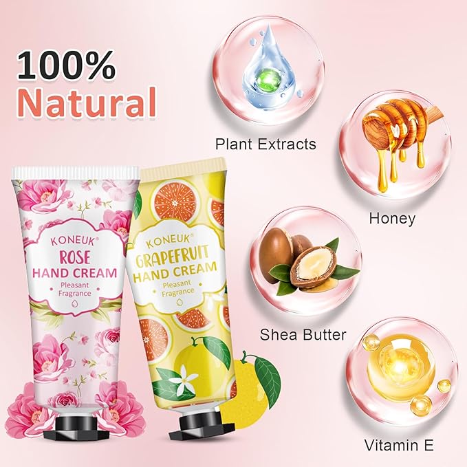 112 Pack Moisturizing Hand Cream Set, Valentines Day Gifts, Bulk Hand Lotion Travel Size for Dry Cracked Hands, Mini Hand Cream for Mom Gifts, Teacher Appreciation Gifts, Nurse Gifts, Birthday Gifts