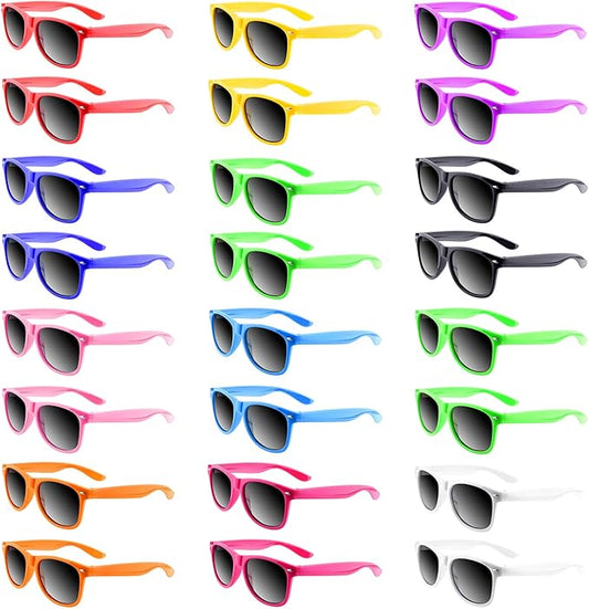 TUPARKA Sunglasses Party Favors Neon Colors Sunglasses Bulk Goody Bag Fillers for Beach Birthday Party Pool Party Supplies