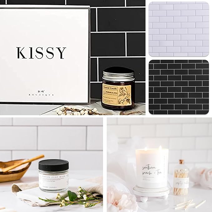 5PCS Double Sided 10 Patterns Photography Backdrop Boards, 16x16 Inch Waterproof Background Surface with 4 Brackets, Cement Marble Wood Brick Texture Backdrop for Food Jewelry Shooting