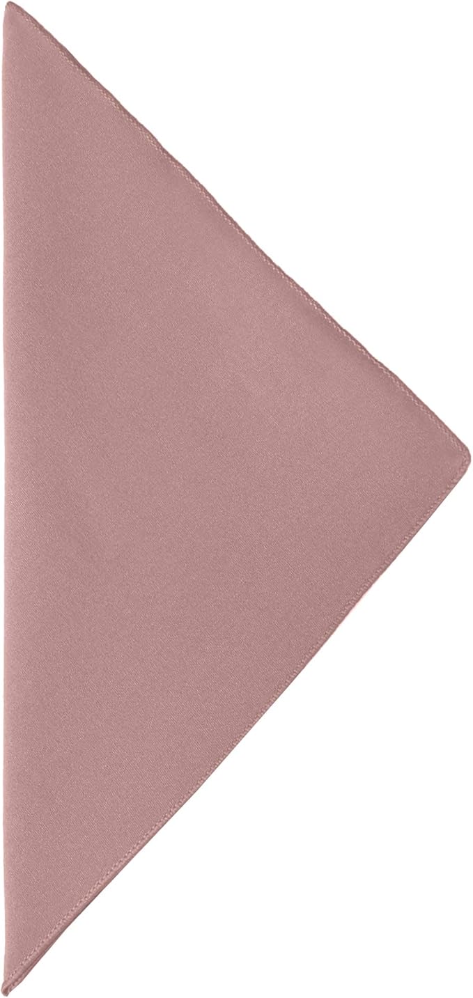 Ultimate Textile Cotton-Feel Dusty Rose Cloth Napkins - 17" x 17" (Set of 60) Washable Dining Quality Polyester, Wrinkle & Stain Resistant