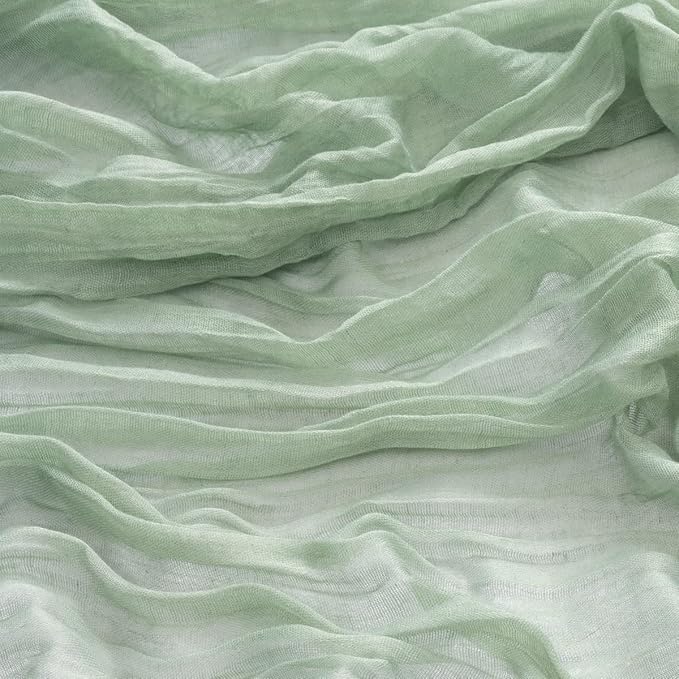100 Pack Sage Green Cheesecloth Napkins Spring Cloth Napkins Set of 100 Sage Dinner Napkins Bulk 21x21 Inches for Wedding Bridal Shower Baby Shower Valentine's Day