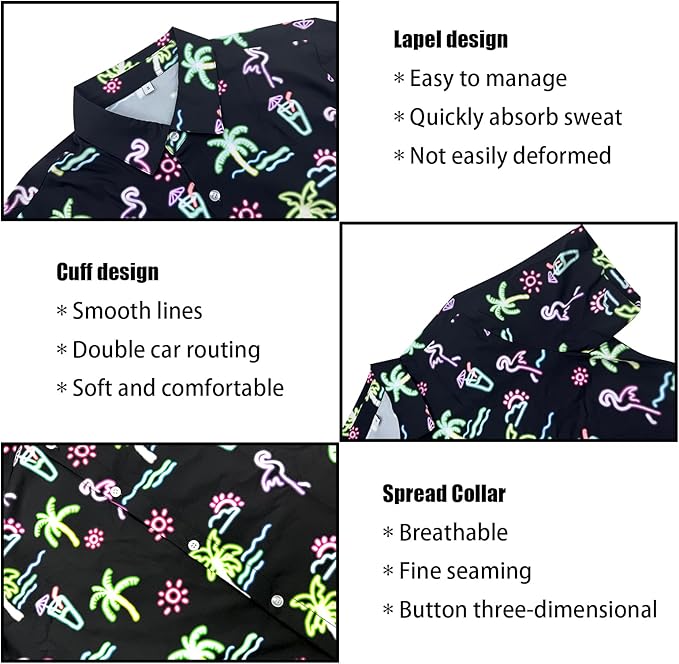 Men's Hawaiian Shirt and Shorts Set 2 Piece Beach Outfits with Bucket Hats for Beach Days and Summer Vibes