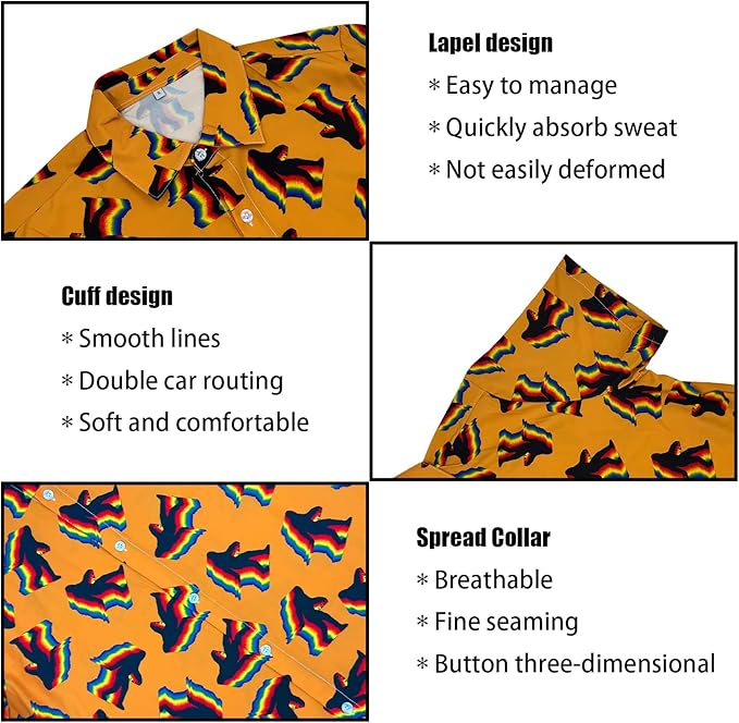 Men's Hawaiian Shirt and Shorts Set 2 Piece Beach Outfits with Bucket Hats for Beach Days and Summer Vibes