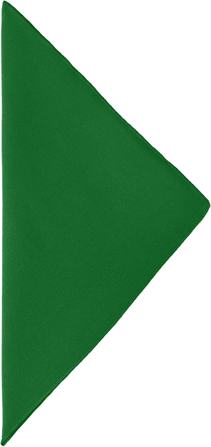 Ultimate Textile Cotton-Feel Kelly Cloth Napkins - 17" x 17" (Set of 24) Washable Dining Quality Polyester, Wrinkle & Stain Resistant