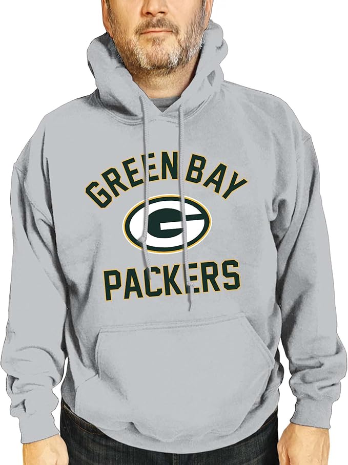 Team Fan Apparel NFL Adult Gameday Hooded Sweatshirt - Poly Fleece Cotton Blend - Stay Warm and Represent Your Team in Style