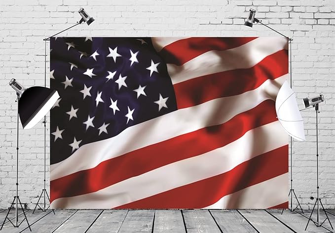 BELECO American Flag Backdrop 20x10ft Fabric US Flag Independence Day 4th of July Photography Background Patriotic National Holiday Veterans Memorial Day Party Decor Banner Portrait Photoshoot Props