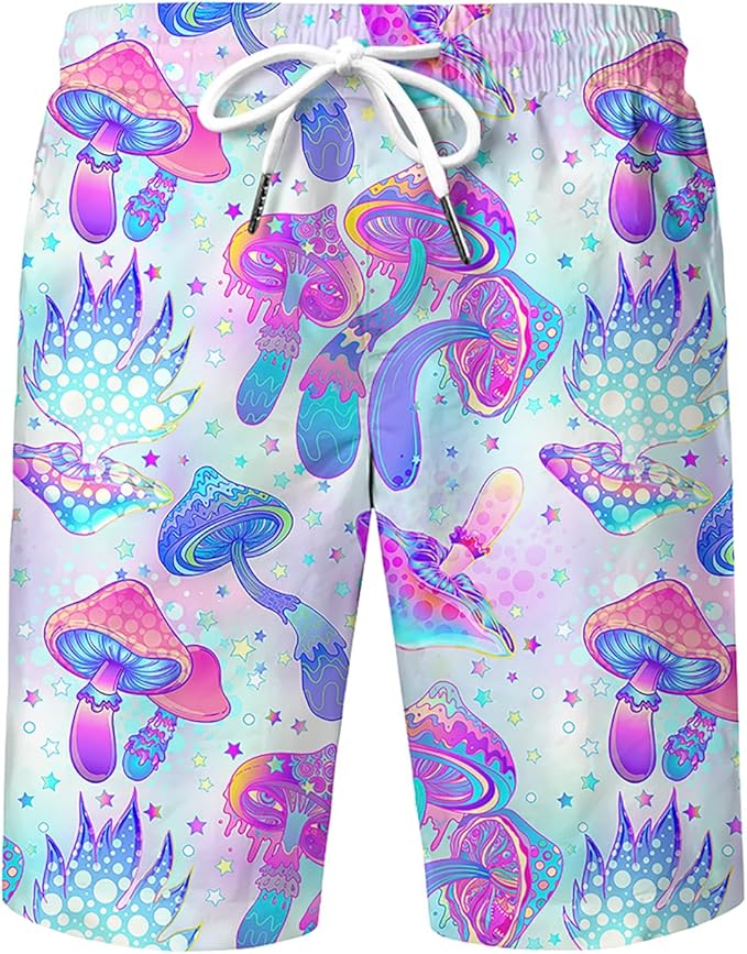 Mens Hawaiian Shirts and Shorts Set Funny Hawaiian Shirts for Men Beach Outfits Sets with Bucket Hats