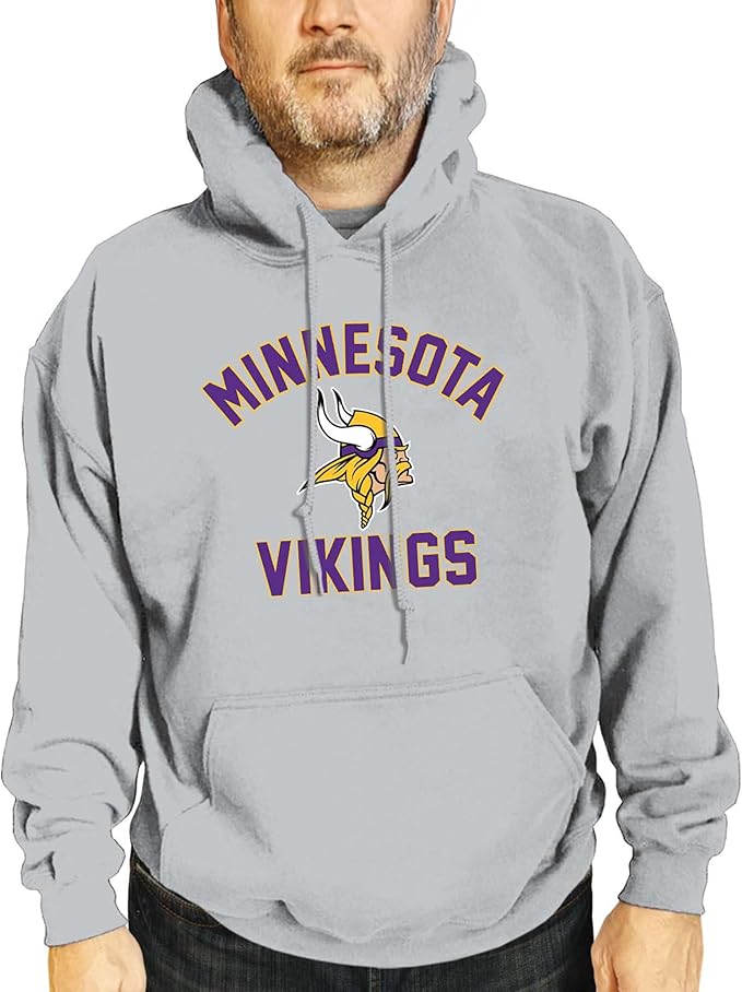 Team Fan Apparel NFL Adult Gameday Hooded Sweatshirt - Poly Fleece Cotton Blend - Stay Warm and Represent Your Team in Style