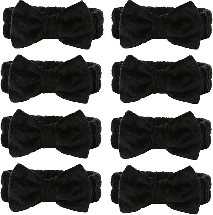 Bridesmaid Scrunchies Proposal Gifts square 4.1inch Bachelorette Hair Claws Clips Girls heart sunglasses headband gift for Wedding Party Favors (24, Black)