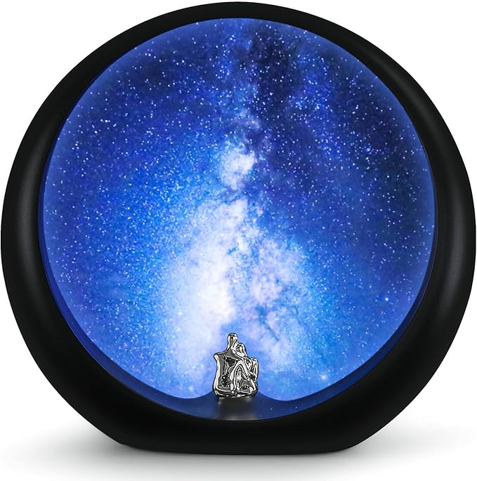 mamre Galaxy Space Nightsky Light Unique Anniversary Birthday Valentine’s Day Christmas Gift for Him/Her Snuggle Lovers Sitting Under The Milky Way