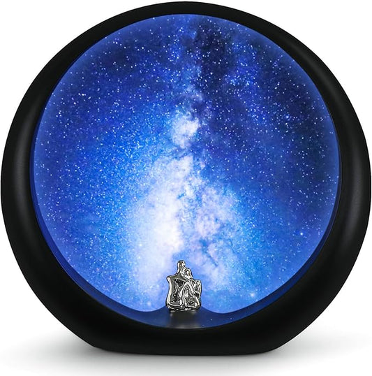 mamre Galaxy Space Nightsky Light Unique Anniversary Birthday Valentine’s Day Christmas Gift for Him/Her Snuggle Lovers Sitting Under The Milky Way