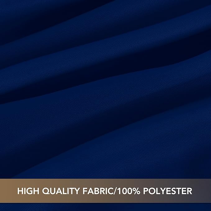 sancua Navy Blue Tablecloths for 6 Foot Rectangle Tables, 8 Pack - Washable Polyester Fabric Table Cloth for Wedding Party, Birthday, Banquet Reception, 54x108 Inch