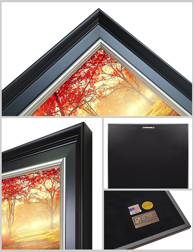 IPIC - You Are My Sunshine, Personalized Framed Wall Art with Names and Date on, Giclee Prints with Solid Wood Frame, Customized Gift and Memorial Gifts for Wedding Anniversary.